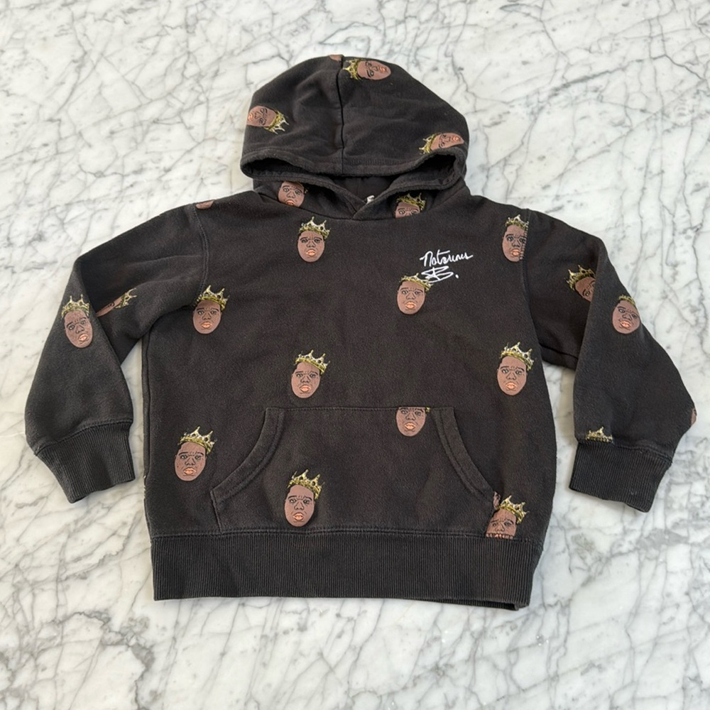 Toddler Hip Hop Notorious Biggie hoodie sz 4/5